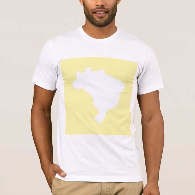 Camiseta Creme Festivo Brasil em Emporio Moffa (Frente)