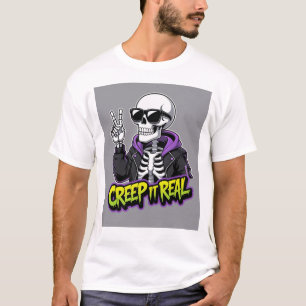 Camiseta Creme Real - Esqueleto Legal Halloween 5