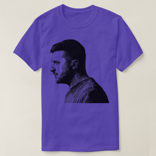 Camiseta Creme Volodymyr Zelensky Portrait Ver (Frente do Design)