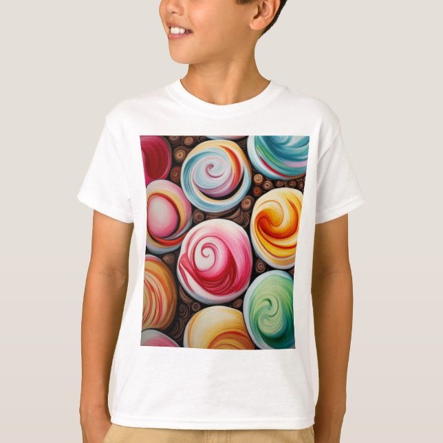Camiseta Cremy Swirls (Frente)