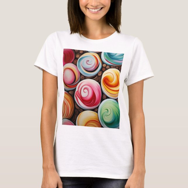 Camiseta Cremy Swirls (Frente)
