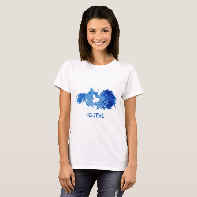 Camiseta Crença de Porcos Voadores (Frente Completa)