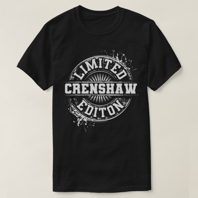 Camiseta CRENSHAAY Funny Surname Family Tree Birthday Reuni (Frente do Design)