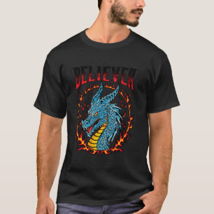 Camiseta Crente de Dragão Homens Mulheres Meninos Meninas L