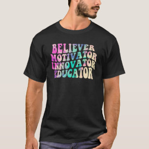 Camiseta Crente Motivador Inovador Educador Tie Dye Chá