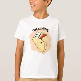 Camiseta Crepe Engraçado Comida Pun