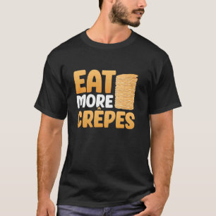 Camiseta Crepes França Cuisine Sweet Waffles Banana Dessert