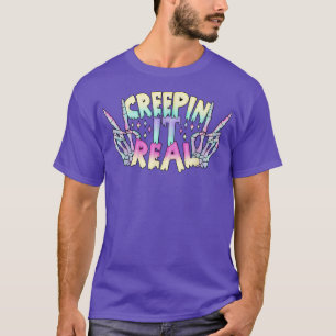 Camiseta Crepina Gótico Pastel Real Skeleton estético Han