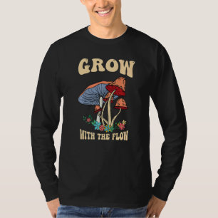 Camiseta Cresça Com o Flow Magic Psilocybin Cogumelos Vint
