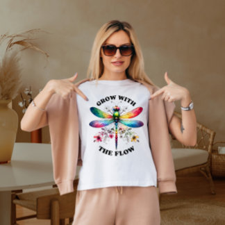 Camiseta Cresça com o fluxo