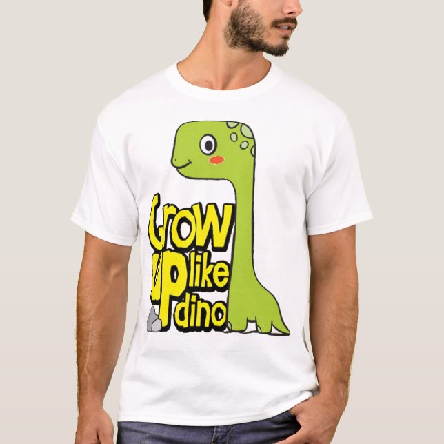 Camiseta Cresça como dino (Frente)