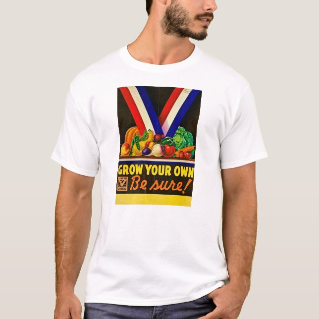 Camiseta Cresça seu próprio jardim de vitória WWII do (Frente)