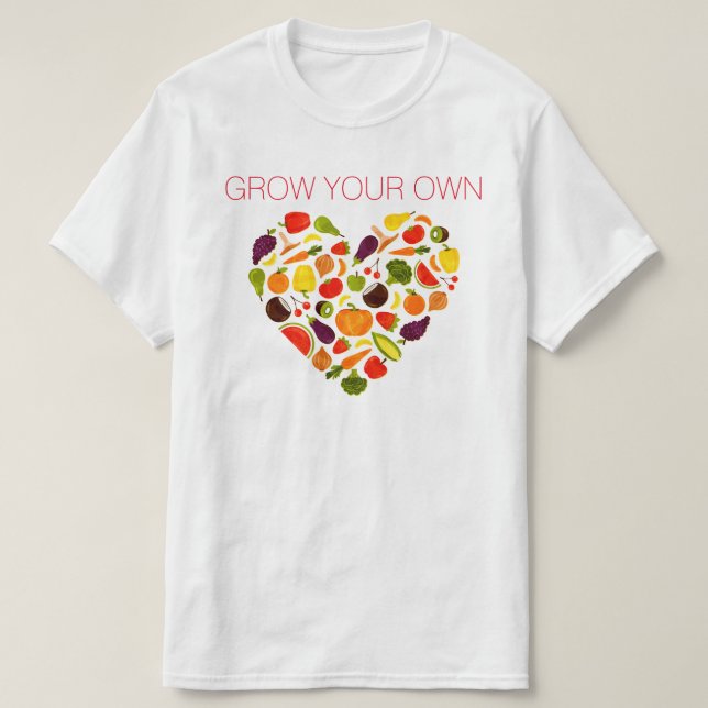 Camiseta Cresça seus próprios (Frente do Design)