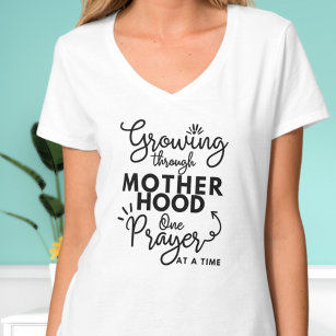 Camiseta Crescendo através da maternidade, mamãe canta cami