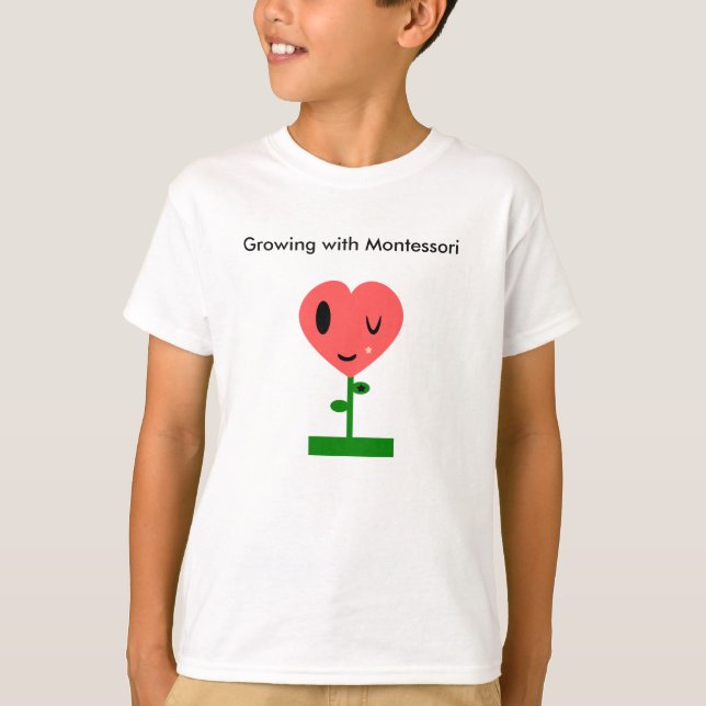 Camiseta Crescendo com Montessori (Frente)