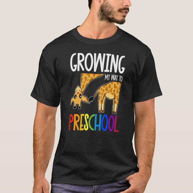 Camiseta Crescendo Meu Caminho Para Pré-Ensino De Volta À E (Frente)