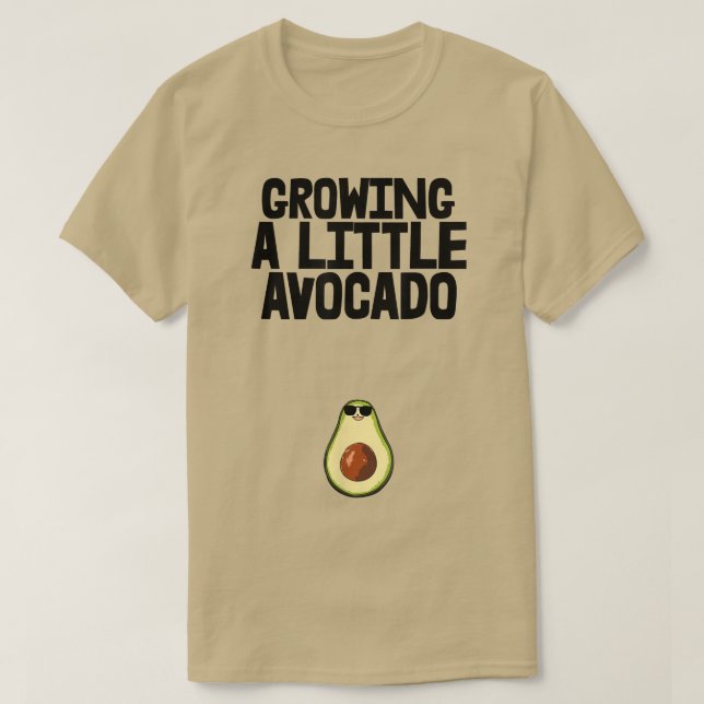 Camiseta Crescendo Um Pouco De Frutas Avocado (Frente do Design)