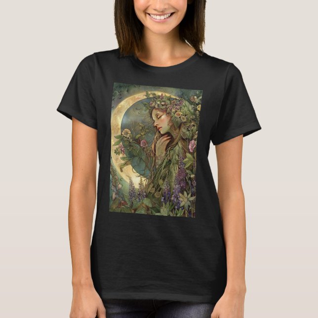 Camiseta Crescent Moon Ostara (Frente)