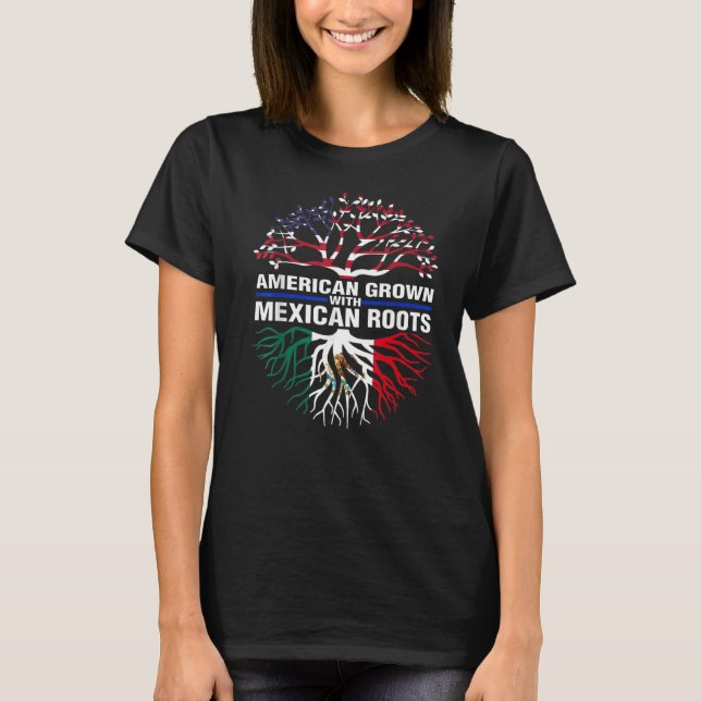 Camiseta Crescente Americano Raízes Mexicanas (Frente)