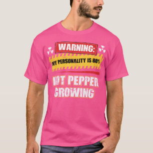 Camiseta Crescente De Pimenta Quente