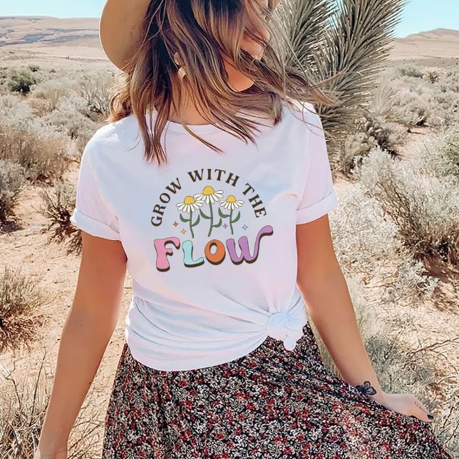 Camiseta Crescer Com O Fluxo (Criador carregado)