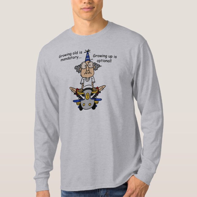 Camiseta Crescer é um humor opcional (Frente)