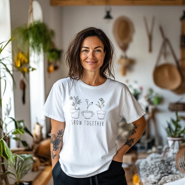 Camiseta Crescer junto com T-Shirt (Criador carregado)
