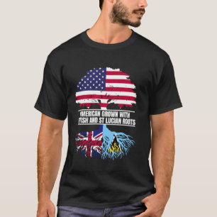 Camiseta Crescido Americano com Bandeira do Patrimônio Brit