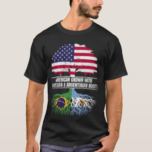 Camiseta Crescido Americano com Bandeira Patrimônio Brasil 