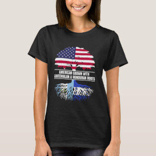 Camiseta Crescido Americano com Legado da Bandeira Guatemal