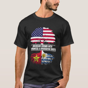 Camiseta Crescido Americano com Raízes Uruguaio Vietnamita