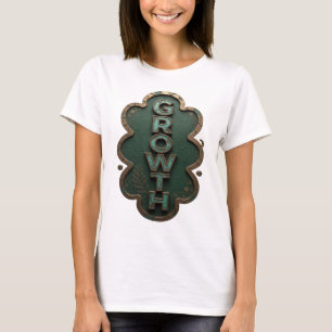 Camiseta Crescimento Azul Turquesa JOCOSO Design Moderno