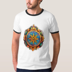 Camiseta "Crescimento Espiritual & Beleza" Místico Estilo T