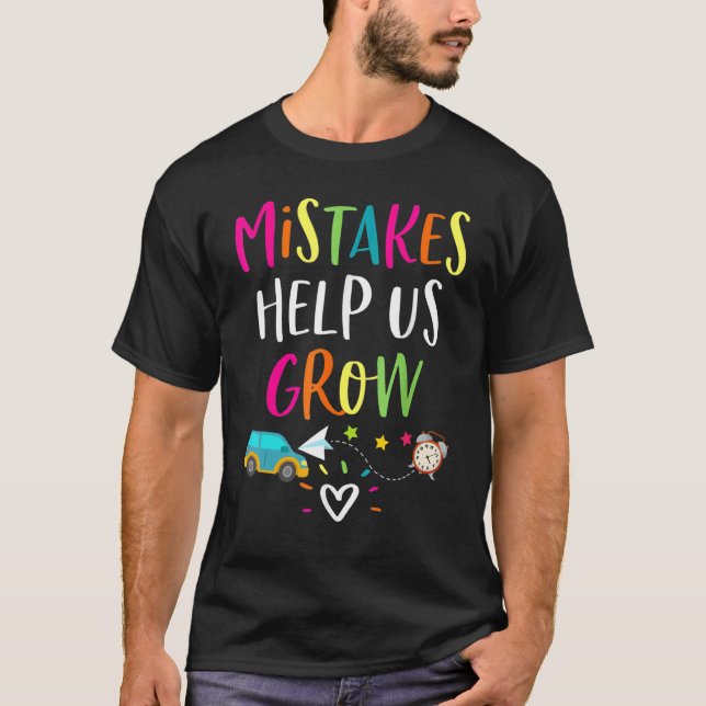 Camiseta Crescimento Mindset Positivo De Volta Ao Professor (Frente)