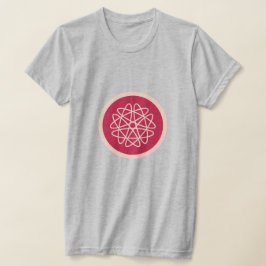 Camiseta Crescimento nuclear - magenta no centeio - padrão 