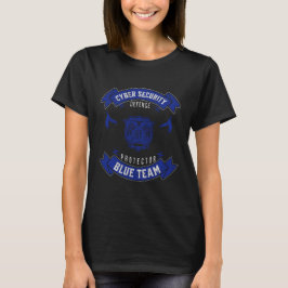 Camiseta Crest do Cyber Security Blue Team Defender