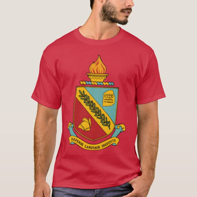 Camiseta Crest em cores integrais do Instituto de Língua de (Frente)