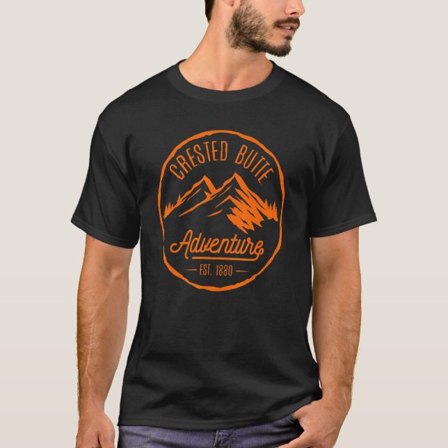 Camiseta Crested Butte Colorado mountains rivers forest (Frente)