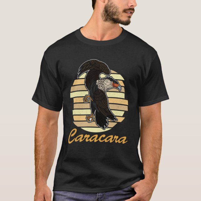 Camiseta Crested caracara birds biologist ornithologist bir (Frente)
