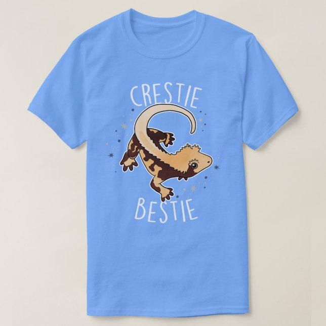 Camiseta Crested Gecko Lizard Reptile Crestie Bestie (Frente do Design)