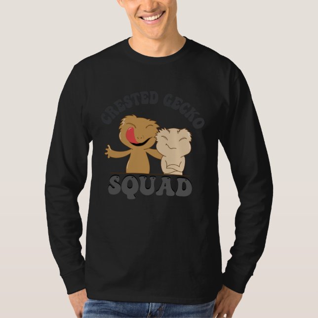 Camiseta Crested Gecko Squad Wildlife Nature Lizard (Frente)