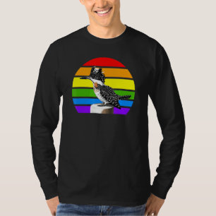 Camiseta Crested Kingfisher Rainbow Bird Diversidade de Pás
