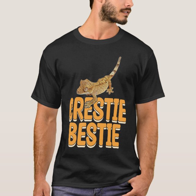 Camiseta Crestie Bestie Gecko Reptiles  Reptile Owner Graph (Frente)