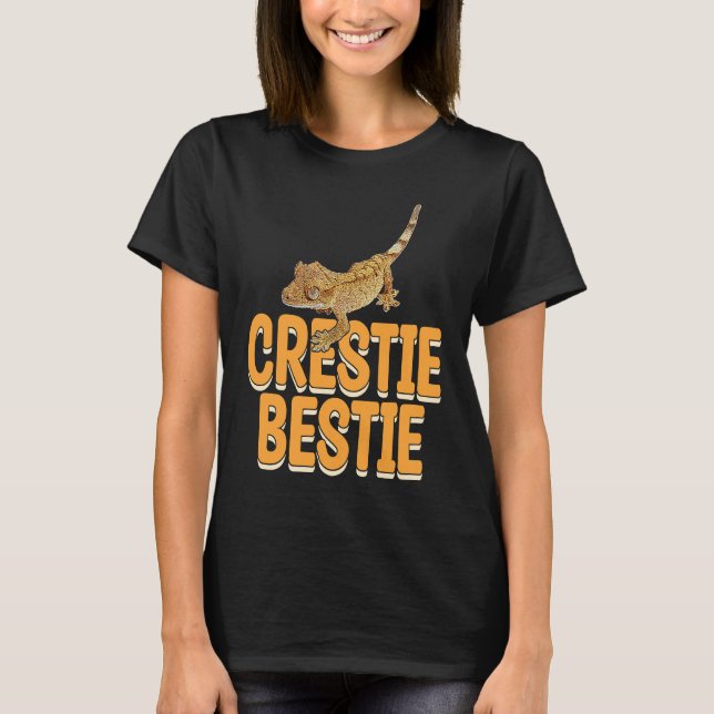 Camiseta Crestie Bestie Gecko Reptiles  Reptile Owner Graph (Frente)