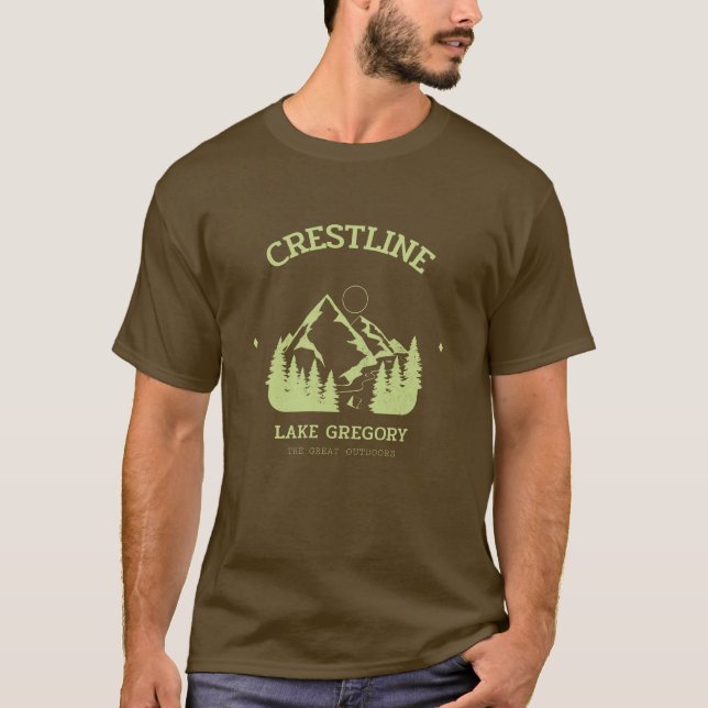 CAMISETA CRESTLINE, CRESTLINE CA, LAKE GREGGORY 1 (Frente)