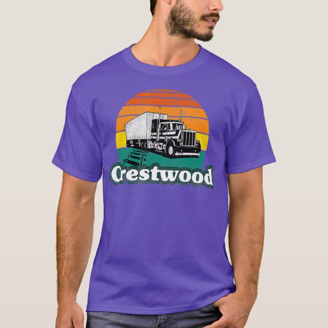 Camiseta Crestwood Kentucky KY Tourism Semi ficou preso (Frente)