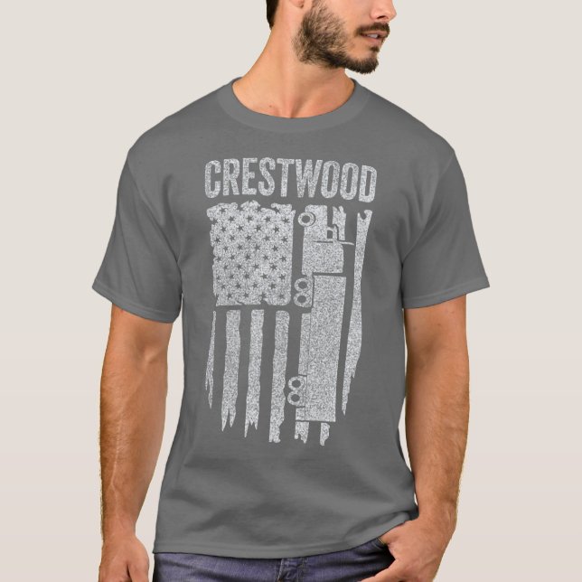 Camiseta Crestwood Kentucky KY Tourism Semi ficou preso (Frente)