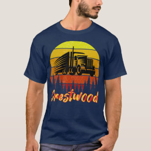 Camiseta Crestwood Kentucky KY Tourism Semi preso em _14