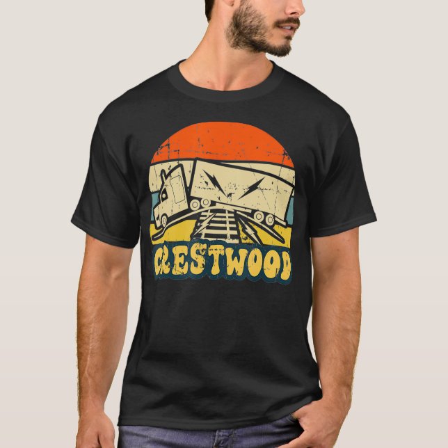 Camiseta Crestwood Kentucky KY Turismo Semi caminhões em (Frente)