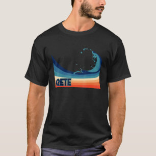 Camiseta Creta Grécia Retro Surf Férias de Vela e Pesca